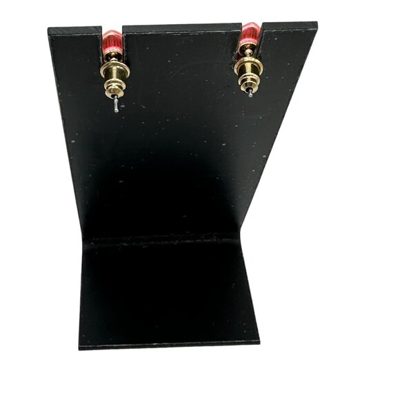 Multicolor Crystal Christmas Light Earrings Festive Statement Jewelry Holiday - Picture 5 of 8